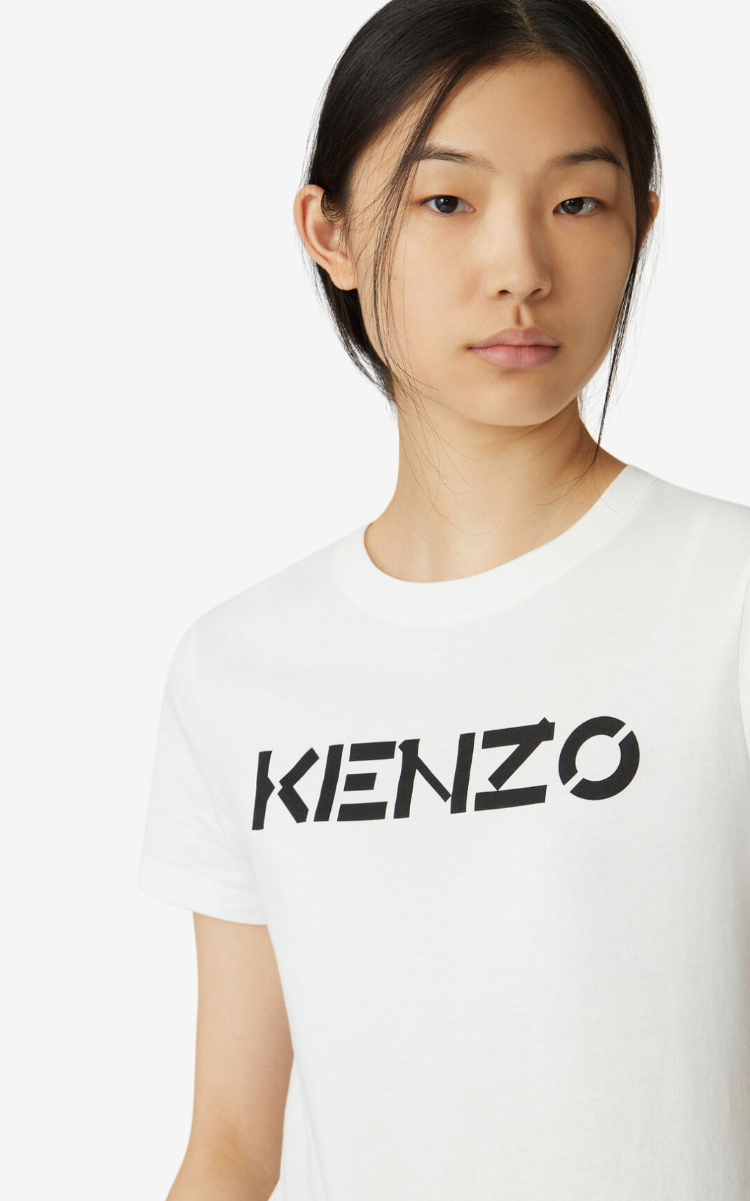 Kenzo Logo Tシャツ レディース 白 - ZFMICQ012